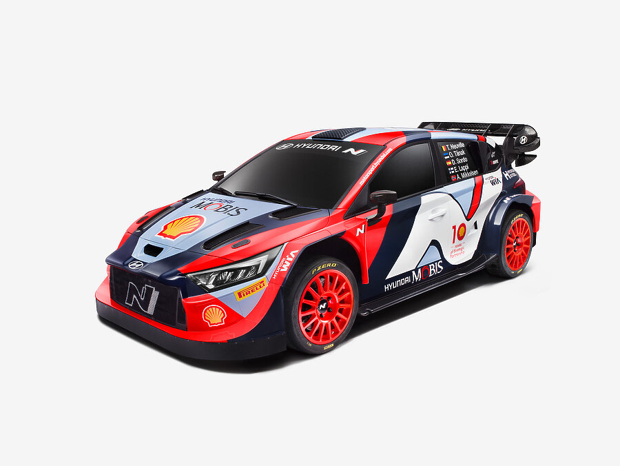 Revised Hyundai WRC livery for 2024